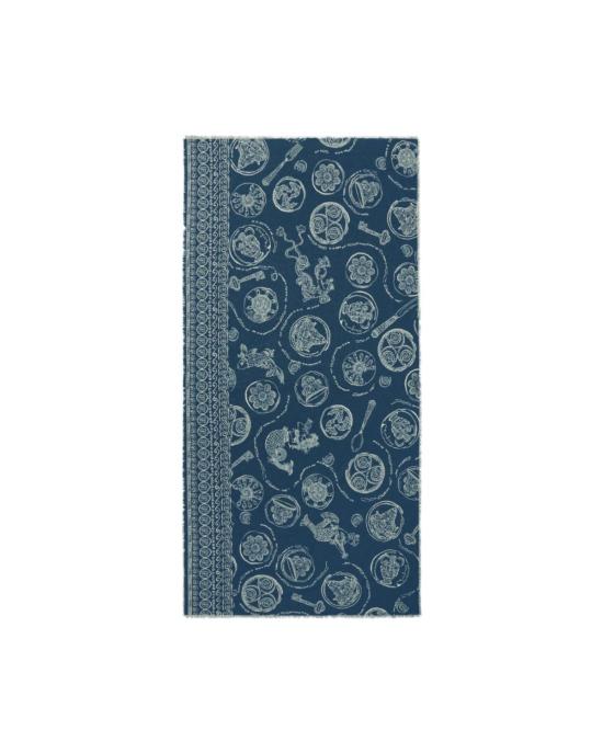  알레메 비치용품 알레마이스 럭키 코튼 파레오 블루