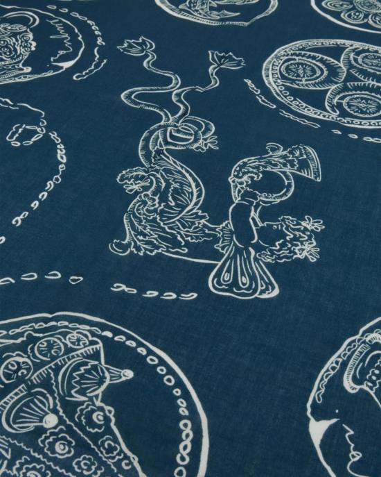  알레메 비치용품 알레마이스 럭키 코튼 파레오 블루 - ALEMAIS