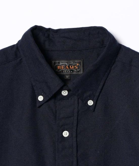  빔스 셔츠 플러스 B.D. 쿨맥스 린넨 셔츠 - BEAMS