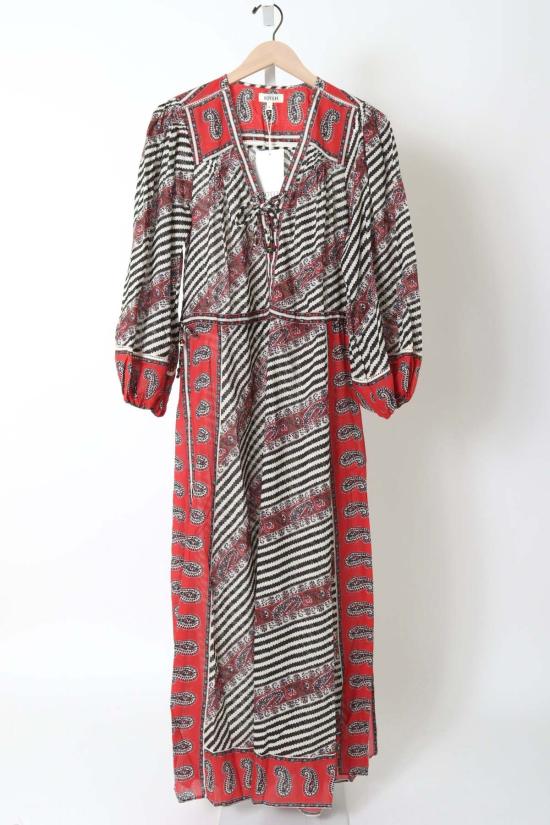  Boteh 롱 원피스 보테 마퀴 레이스업 맥시 스모크 드레스