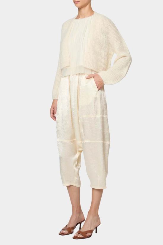  아뜰리에 델핀 가디건 아틀리에 델핀 슈퍼 크롭 코라 카디건 크림 - ATELIER DELPHINE