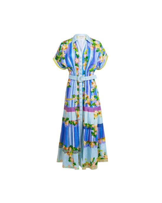  살로니 롱 원피스 Saloni Riya B 드레스 플로랄 리버