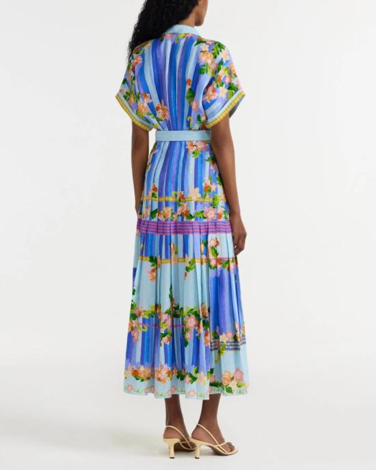  살로니 롱 원피스 Saloni Riya B 드레스 플로랄 리버 - SALONI