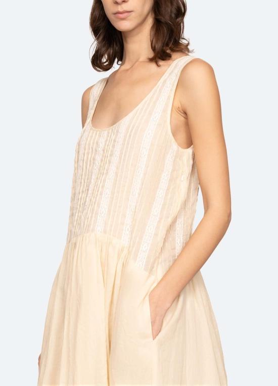  씨뉴욕 롱 원피스 씨 니 피파 드레스 크림 - SEA NY