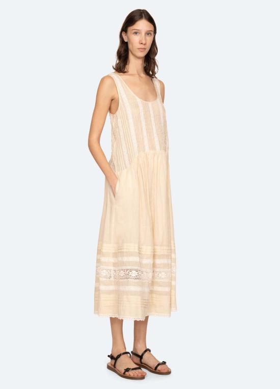  씨뉴욕 롱 원피스 씨 니 피파 드레스 크림 - SEA NY