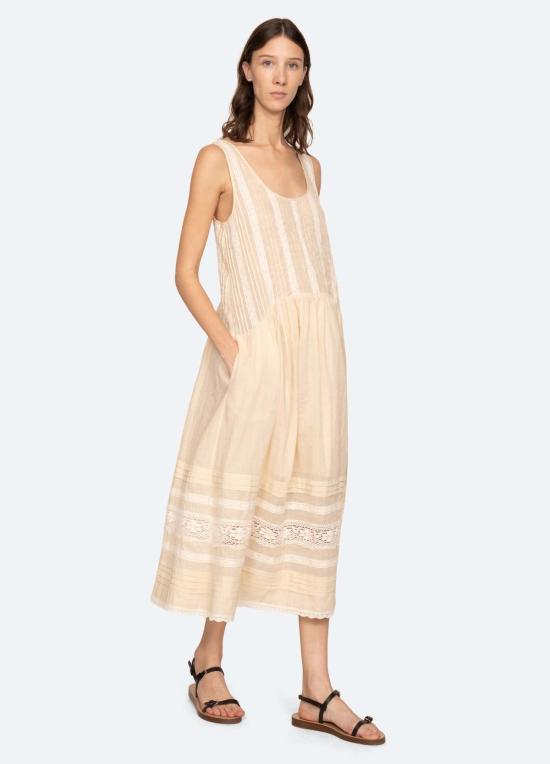  씨뉴욕 롱 원피스 씨 니 피파 드레스 크림 - SEA NY