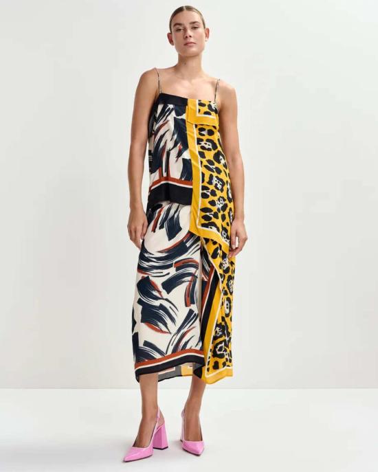  에센셜앤트워프 미디 스커트