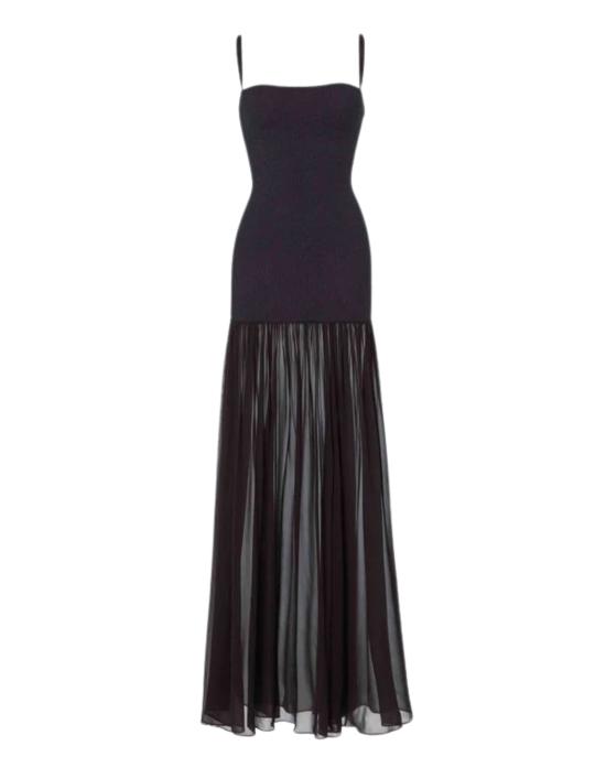 26SS 훈자 지 롱 원피스 HYBRID BLACK Black