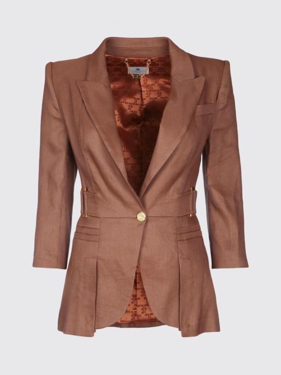 26SS 엘리자베타프랜치 수트 자켓 GI23662E2 600 Brown - ELISABETTA FRANCHI