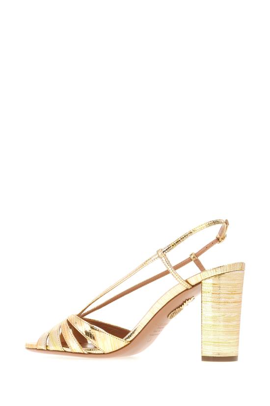 26SS 아쿠아주라 샌들 AEEMIDS1LCN MTD MULTI GOLD - AQUAZZURA