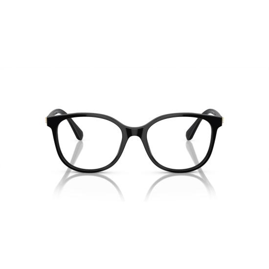 26SS 스와로브스키 안경 0Sk2002 골드 액센트가 있는 둥근 사각형 프레임 안경