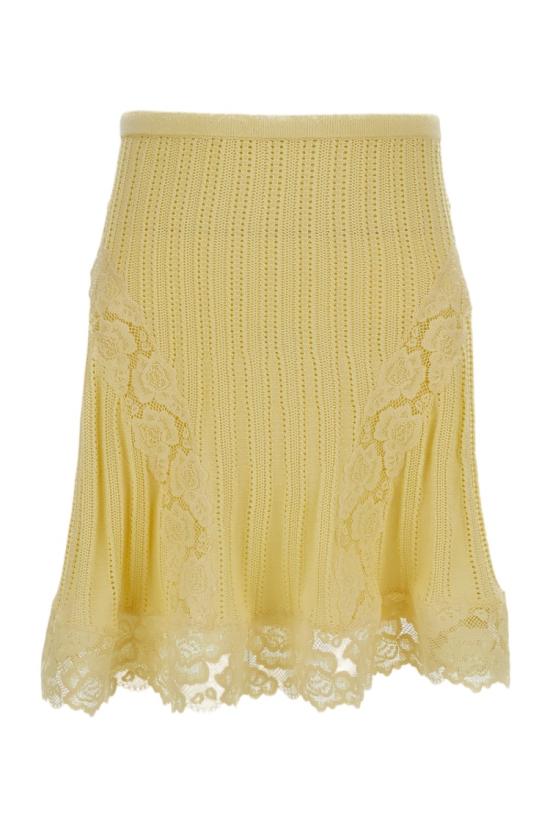 26SS 셀프 포트레이트 미디 스커트 SS26049SKYYELLOW Yellow