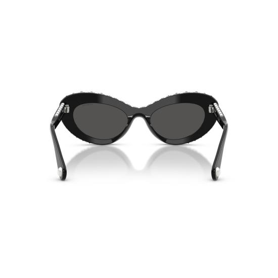 26SS 스와로브스키 선글라스 0Sk6061u 크리스탈 장식 프레임 캣아이 - SWAROVSKI