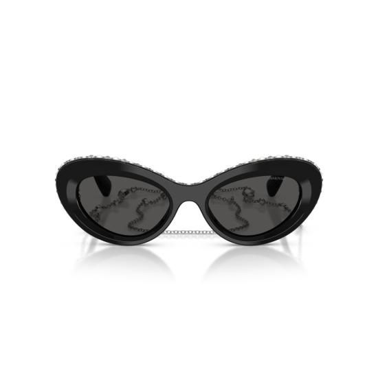 26SS 스와로브스키 선글라스 0Sk6061u 크리스탈 장식 캣아이 - SWAROVSKI