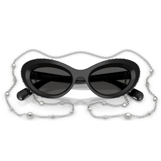 26SS 스와로브스키 선글라스 0Sk6061u 크리스탈 장식 캣아이 - SWAROVSKI