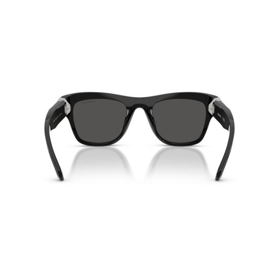 26SS 스와로브스키 선글라스 0Sk6056u 크리스탈 장식이 있는 직사각형 블랙 - SWAROVSKI