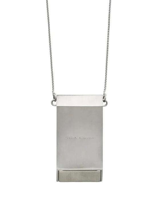 26SS 릭 오웬스 네크리스 RJ0000139MMT 128 Silver - RICK OWENS