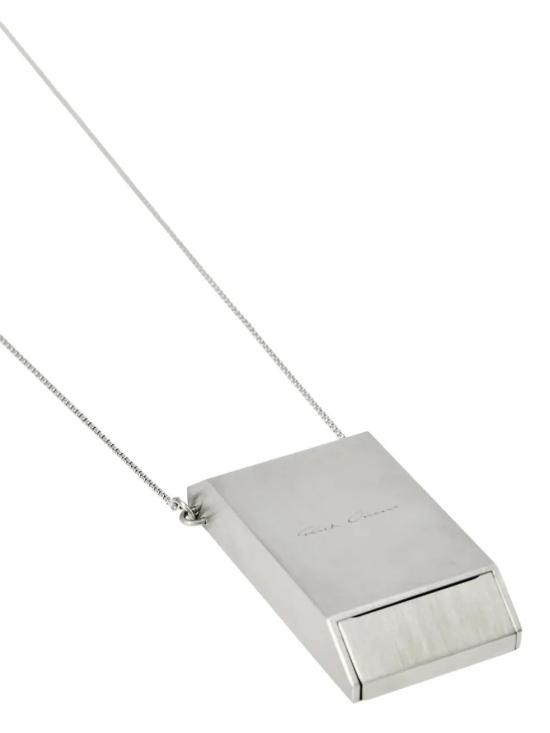 26SS 릭 오웬스 네크리스 RJ0000139MMT 128 Silver - RICK OWENS