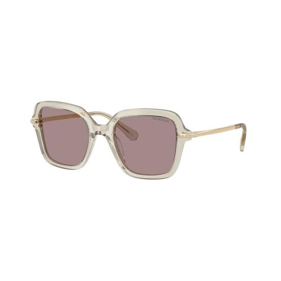 26SS 스와로브스키 선글라스 0Sk6040 스퀘어 아세테이트  (반투명 베이지 프레임) - SWAROVSKI