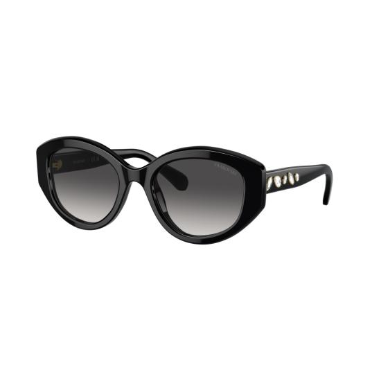 26SS 스와로브스키 선글라스 0Sk6005 크리스탈 장식 오버사이즈 캣아이 - SWAROVSKI