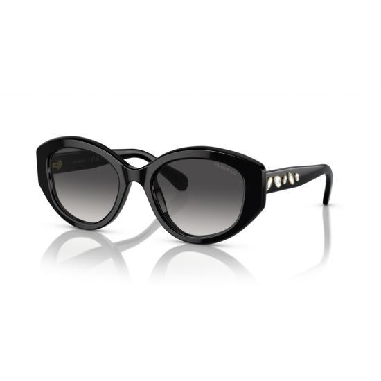 26SS 스와로브스키 선글라스 0Sk6005 크리스탈 장식 오버사이즈 캣아이 - SWAROVSKI