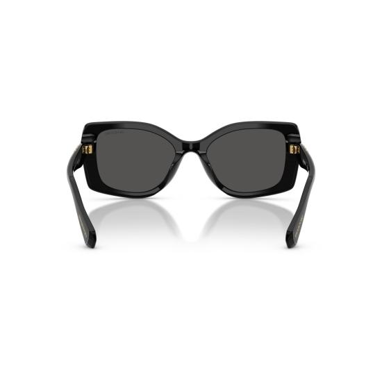 26SS 스와로브스키 선글라스 0Sk6058u 크리스탈 장식이 있는 오버사이즈 스퀘어 프레임 - SWAROVSKI