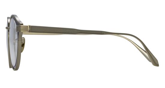  린다페로우 안경 Lfl 원형 프레임 안경 (질감 있는 금속 장식 포함) - LINDA FARROW