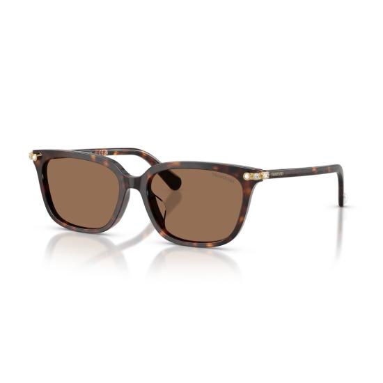 26SS 스와로브스키 선글라스 0Sk6064d 직사각형 호피무늬  (골드 포인트) - SWAROVSKI