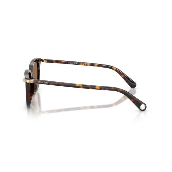 26SS 스와로브스키 선글라스 0Sk6064d 직사각형 호피무늬  (골드 포인트) - SWAROVSKI