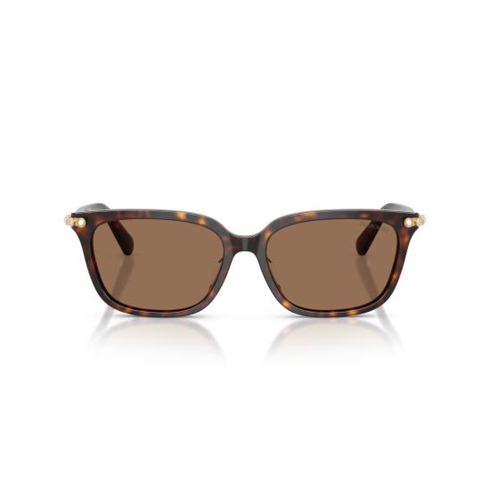 26SS 스와로브스키 선글라스 0Sk6064d 직사각형 호피무늬  (골드 포인트) - SWAROVSKI