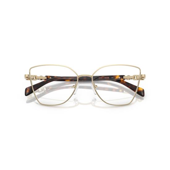 26SS 마이클 코어스 안경 0Mk3090 기하학적 금속 프레임 안경 (호피 무늬 포인트)