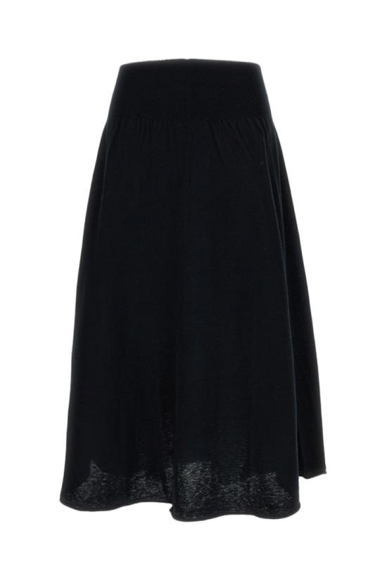 26SS 익스트림캐시미어 롱 스커트 47017418TU08RAVEN Black