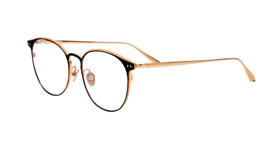  린다페로우 안경 Lfl 얇은 금속 프레임 원형 - LINDA FARROW