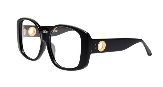  린다페로우 안경 Lfl 볼드 오버사이즈 스퀘어 프레임 안경 (골드 엠블럼 포함) - LINDA FARROW