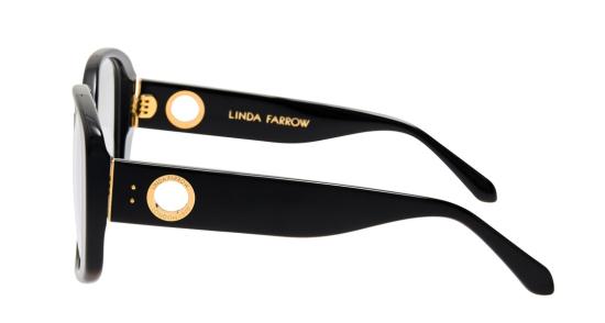  린다페로우 안경 Lfl 볼드 오버사이즈 스퀘어 프레임 안경 (골드 엠블럼 포함) - LINDA FARROW