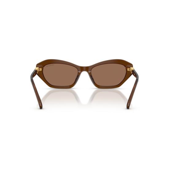 26SS 스와로브스키 선글라스 0Sk6048 기하학적 캣아이  (골드 포인트) - SWAROVSKI