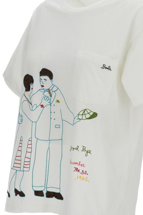 26SS 보디 반팔 티셔츠 MRS26CS013CREAM White - BODE