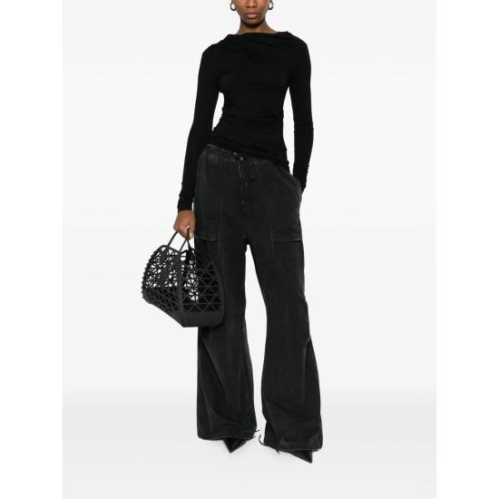 26SS 엔타이어 스튜디오 긴팔 티셔츠 ESSS26TO02243 0015 BLACK DOM - ENTIRE STUDIOS