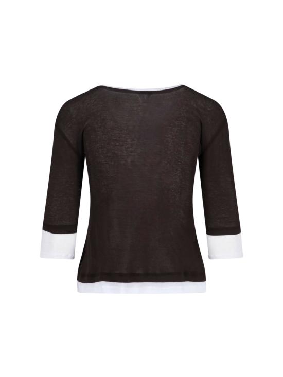 26SS 기마구아스 긴팔 티셔츠 GEMMA TOP BROWN WHITE BROWNWHITE DOM - GIMAGUAS