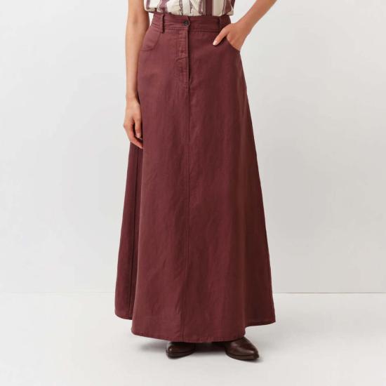  디에가 롱 스커트 자코모  플럼 - DIEGA