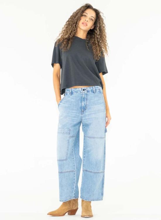  ASKK 뉴욕 데님 팬츠 아스크 니 크롭드 카펜터 진