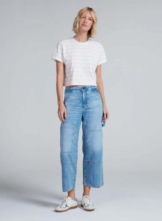  ASKK 뉴욕 데님 팬츠 아스크 니 크롭드 카펜터 진 - ASKK NY