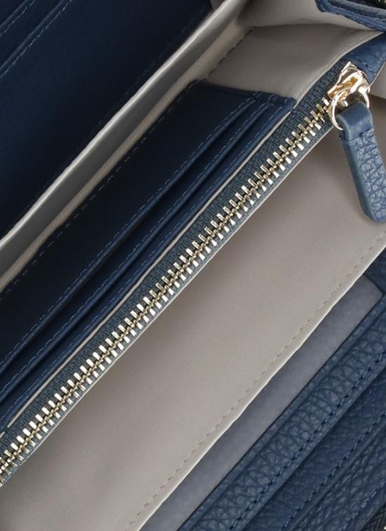 26SS 코치넬리 지갑 E2MW5113201 METALLIC SOFTB27 Blu - COCCINELLE