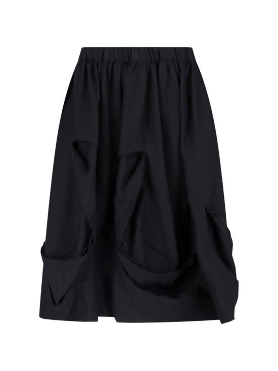 25FW 꼼데가르송 미디 스커트 RP S009 W25 1 Black