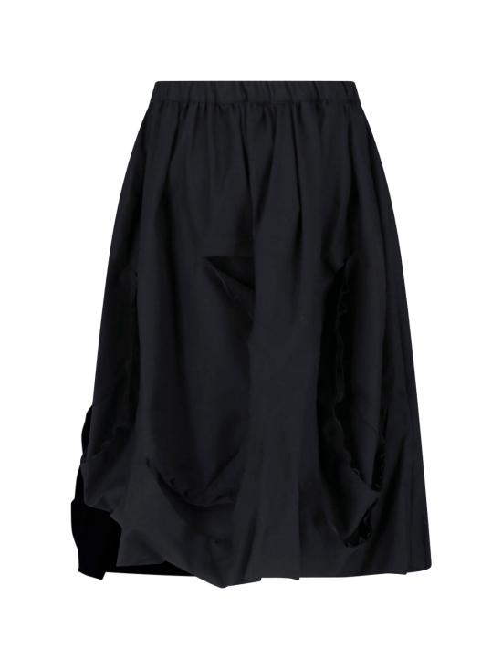 25FW 꼼데가르송 미디 스커트 RP S009 W25 1 Black - COMME DES GARCONS