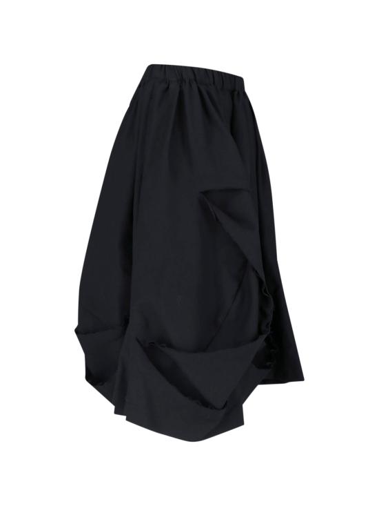 25FW 꼼데가르송 미디 스커트 RP S009 W25 1 Black - COMME DES GARCONS