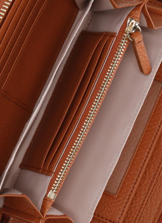 26SS 코치넬리 지갑 E2MW5113201 METALLIC SOFTR41 Arancione - COCCINELLE