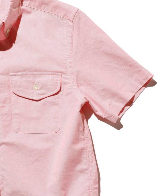  빔스 반팔 셔츠 플러스 B.D. 반팔 옥스포드 셔츠 - BEAMS