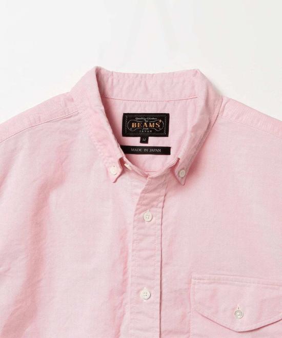  빔스 반팔 셔츠 플러스 B.D. 반팔 옥스포드 셔츠 - BEAMS