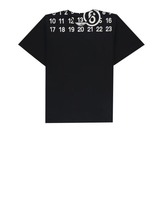 26SS [키즈] MM6 메종마르지엘라 티셔츠 M60986 MM02YM6900 Nero